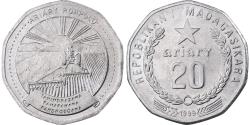 World Coins - Madagascar, 20 Ariary, 1999, Royal Canadian Mint, Nickel Clad Steel,