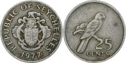 World Coins - Seychelles, 25 Cents, 1977
