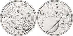 World Coins - Turkey, Kurus, Uranus, 2022, Istanbul, Aluminum,