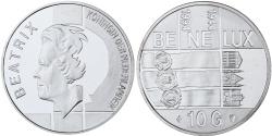 World Coins - Coin, Netherlands, Beatrix, 10 Gulden, 1994, Utrecht, BE, , Silver
