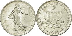 World Coins - Coin, France, Semeuse, 2 Francs, 1914, Castelsarrasin, , Silver