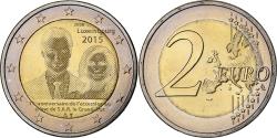 World Coins - Luxembourg, 2 Euro, 15ème anniversaire de l’accession au trône, 2015