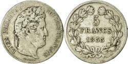 World Coins - Coin, France, Louis-Philippe, 5 Francs, 1833, Marseille, , Silver