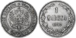 World Coins - Finland, Alexander III, Markka, 1892, Helsinki, Silver, , KM:3.2