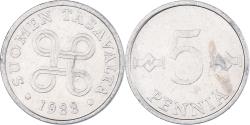 World Coins - Coin, Finland, 5 Pennia, 1988