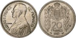 World Coins - Monaco, Louis II, 20 Francs, Vingt, 1947, Paris, Copper-nickel,