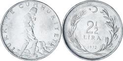 World Coins - Coin, Turkey, 2-1/2 Lira, 1972, , Stainless Steel, KM:893.2