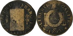 World Coins - Coin, France, 1 Sol, 1793 - AN II, Arras, Sol à la balance, , Bronze