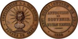 World Coins - France, Medal, Second French Empire, Arts & Culture, 1866, , Copper
