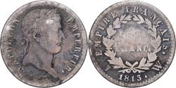 World Coins - France, 1/2 Franc, Napoléon I, 1813, Lille, Silver, , Gadoury:399