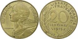 World Coins - France, 20 Centimes, Marianne, 1975, Pessac, Aluminum-Bronze, , KM:930
