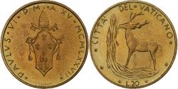 World Coins - Vatican, Paul VI, 20 Lire, 1977 - Anno XV, Rome, Aluminum-Bronze, , KM:120