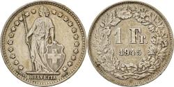 World Coins - Coin, Switzerland, Franc, 1945, Bern, , Silver, KM:24