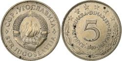 World Coins - Yugoslavia, 5 Dinara, 1980, Copper-Nickel-Zinc, , KM:58