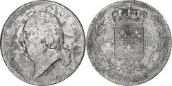 World Coins - France, Louis XVIII, 5 Francs, 1822, Rouen, Silver, , Gadoury:614