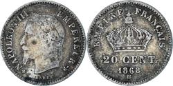 World Coins - Coin, France, Napoleon III, Napoléon III, 20 Centimes, 1868, Strasbourg
