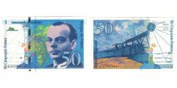 World Coins - France, 50 Francs, St Exupéry, 1994, H.017948247, UNC(63), Fayette:73.1b