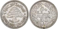 World Coins - Lebanon, 50 Piastres, 1952, Utrecht, Silver, , KM:17