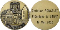 World Coins - France, Medal, La Ville de Surgères à Christian Poncelet, Président du