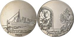 World Coins - France, Medal, Les Grands Transatlantiques, Deutschland, Copper-nickel, C.