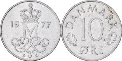 World Coins - Denmark, 10 Öre, 1977, Copper-nickel, , KM:416