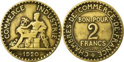 World Coins - Coin, France, Chambre de commerce, 2 Francs, 1920, Paris,