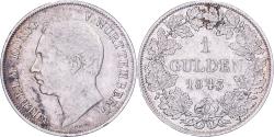 World Coins - German States, WURTTEMBERG, Wilhelm I, Gulden, 1843, Stuttgart, Silver