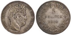 World Coins - Coin, France, Louis-Philippe, 5 Francs, 1848, Strasbourg, , Silver