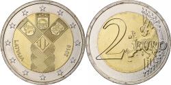 World Coins - Latvia, 2 Euro, 100 ans des pays baltes, 2018, , Bi-Metallic