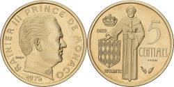 World Coins - Coin, Monaco, Rainier III, 5 Centimes, 1976, Monnaie de Paris, ESSAI,