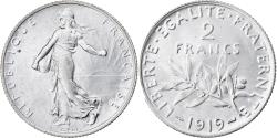 World Coins - Coin, France, Semeuse, 2 Francs, 1919, Paris, , Silver, KM:845.1
