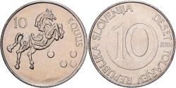 World Coins - Coin, Slovenia, 10 Tolarjev, 2005, , Copper-nickel, KM:41