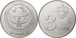 World Coins - KYRGYZSTAN, 3 Som, 2008, Nickel plated steel, , KM:15