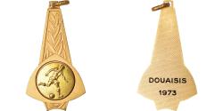 World Coins - France, Medal, Récompense, Football, Douaisis, Sport, 1973, , Gilt