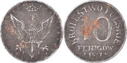 World Coins - Coin, Poland, 10 Fenigow, 1917, Stuttgart, Germany, , Iron, KM:6