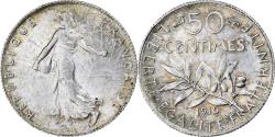 World Coins - Coin, France, Semeuse, 50 Centimes, 1916, Paris, , Silver, KM:854