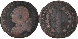 World Coins - Coin, France, Louis XVI, 12 Deniers, 1792, Marseille, , Copper