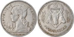 World Coins - Coin, Madagascar, 5 Francs, 1953, Paris, , Aluminum, KM:5