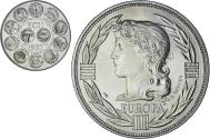World Coins - France, Medal, Ecu Europa, Marianne, Society, 1987, , Copper-nickel