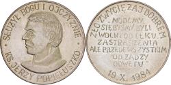 World Coins - Poland, Medal, KS. JERZY POPIEŁUSZKO, 1984, Silver,