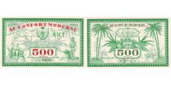 World Coins - France, 500 Francs, ND(1930-1940), Au Confort moderne, Nice, AU(55-58)