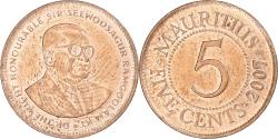 World Coins - Mauritius, 5 Cents, 2007