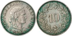 World Coins - Coin, Switzerland, 10 Rappen, 1940, Bern, , Copper-nickel, KM:27