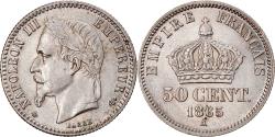 World Coins - Coin, France, Napoleon III, Napoléon III, 50 Centimes, 1865, Paris,