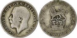 World Coins - Great Britain, George VI, 6 Pence, 1921, London, Silver,