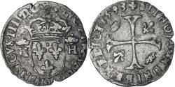 World Coins - Coin, France, Henri IV, Douzain aux deux H, 1593, Clermont-Ferrand, 5th type