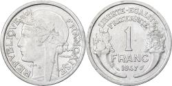 World Coins - France, Franc, Morlon, 1947, Paris, Aluminum, , KM:885a.1