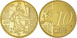 World Coins - France, 10 Euro Cent, 2007, Paris, BE, , Brass, KM:1410