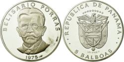 World Coins - Coin, Panama, 5 Balboas, 1975, U.S. Mint, Proof, , Silver, KM:40.1a