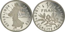 World Coins - Coin, France, Semeuse, 1/2 Franc, 1998, Paris, Proof / BE, , Nickel